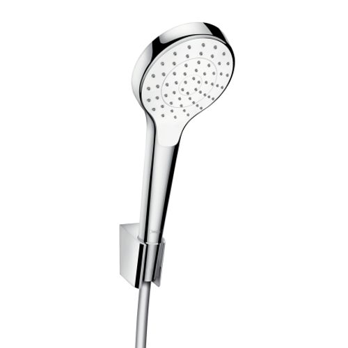 Hansgrohe-HG-Brausenset-Croma-Select-S-1jet-Porter-S-weiss-chr-Brauseschlauch-1250mm-26420400 gallery number 1